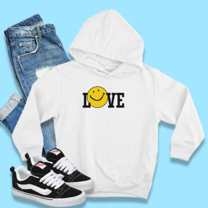 Harry Styles Love Smiley Ringer Hoodie