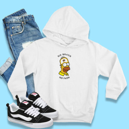 Homer Simpson No Brain No Pain Hoodie