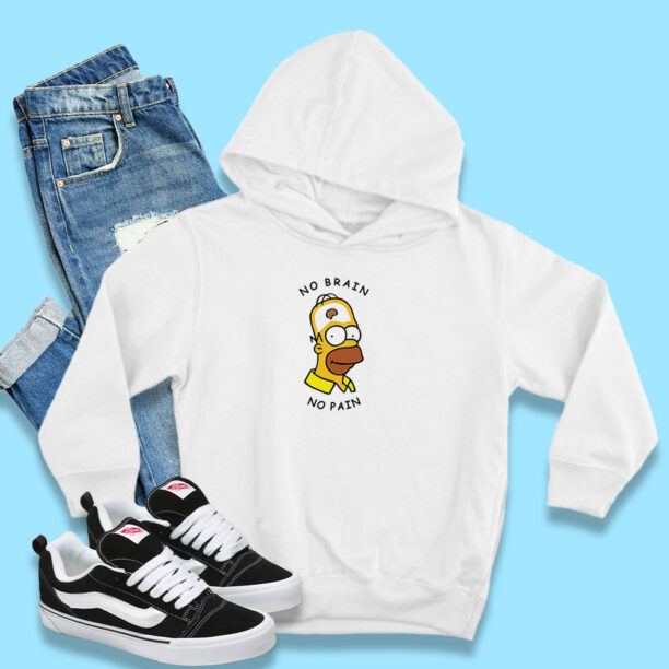 Homer Simpson No Brain No Pain Hoodie