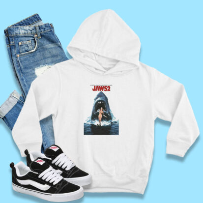 Jaws 2 Retro Movie Poster Hoodie