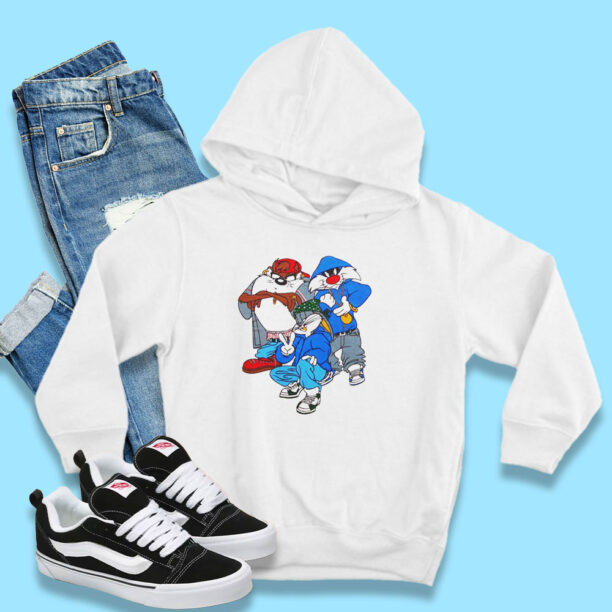 Looney Tunes Bugs Bunny Taz And Sylvester Hoodie