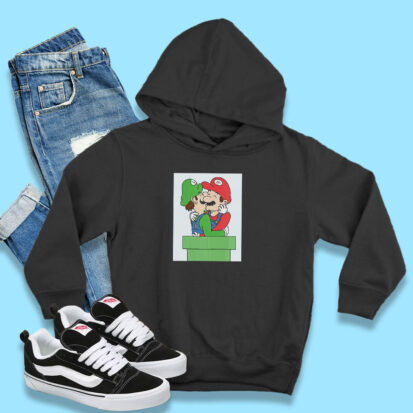 Mario And Luigi Kissing Funny Hoodie