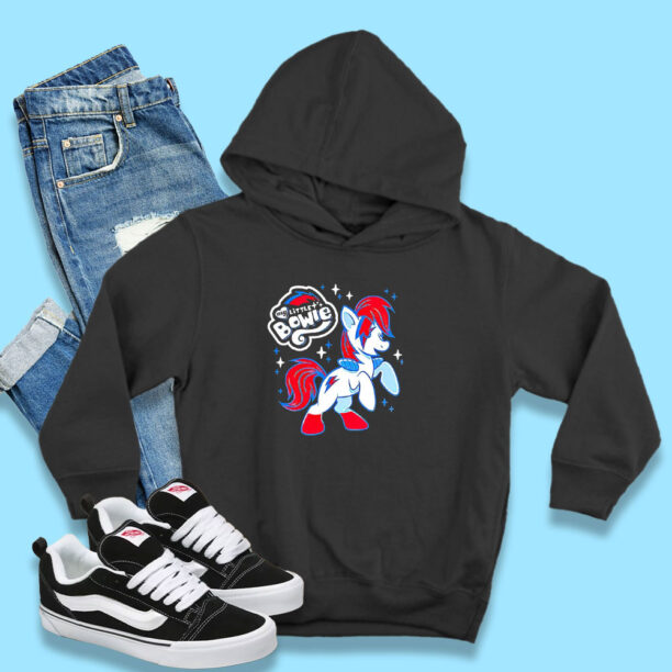 My little Bowie David Bowie And My Little Pony Funny Hoodie