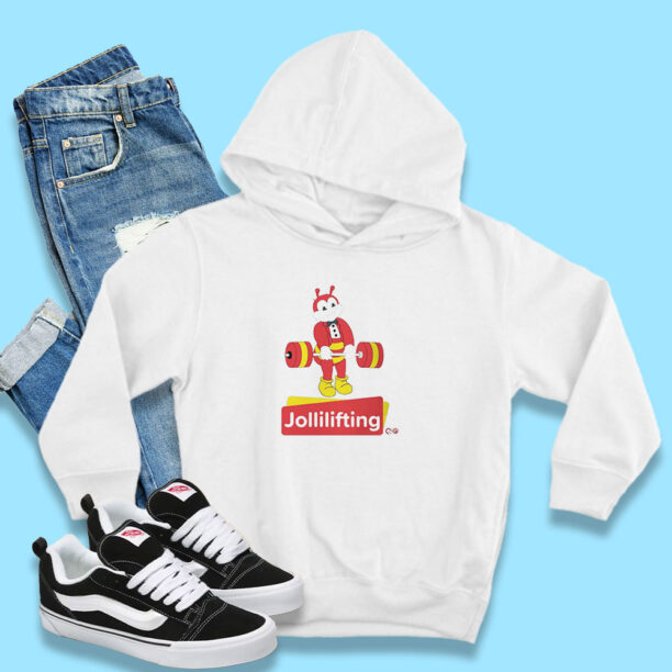 Parody Vintage Jollilifting Jollibee Hoodie