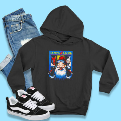 Santa Claus X Home Alone Santa Alone Hoodie