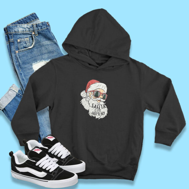 Santa Is My Homeboy Christmas Hoodie