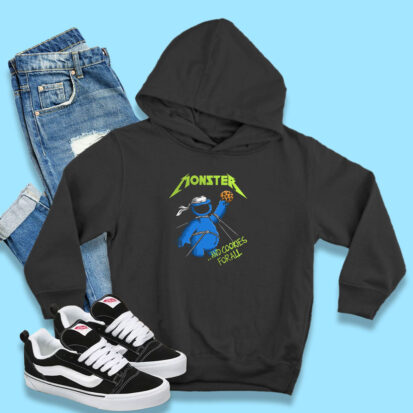 Sesame Street Cookie Monster And Cookies For All Hoodie