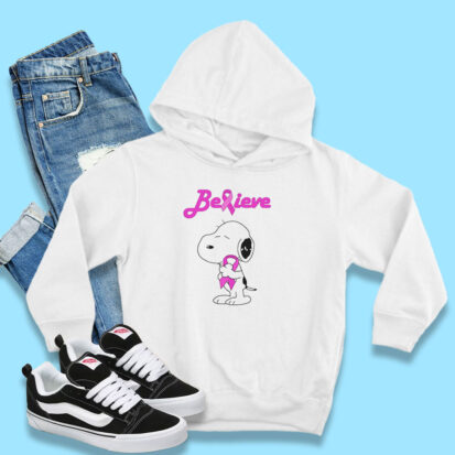 Snoopy Breast Cancer Pink Awareness Hoodie