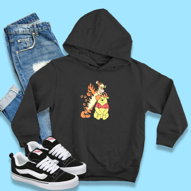 Vintage Winnie The Pooh And Tiger Hoodie