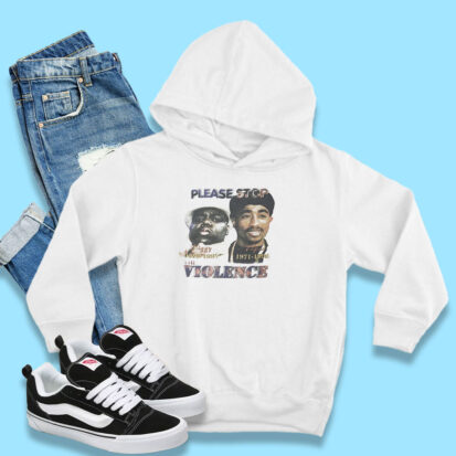 Vintage the Violence Biggie And Tupac Hoodie