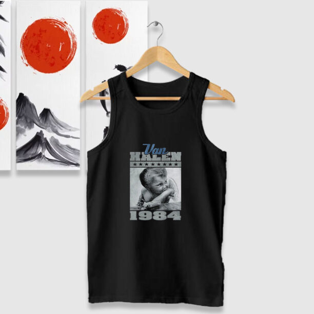 1984 Tour Of The World Graphic Tank Tops