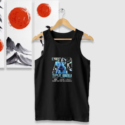 70 Years Of 1954 2024 Godzilla Thank You For The Memories Tank Tops