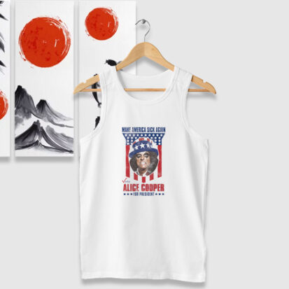 Alice Cooper For President 2024 Make America Tank Tops