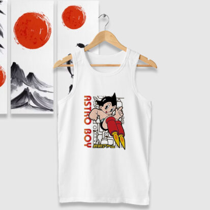 Astro Boy Kanji Rocket Tank Tops