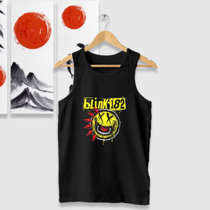 Blink 182 Punk Smiley Tank Tops