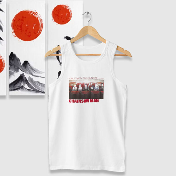 Chainsaw Man Theater Portrait Tank Tops