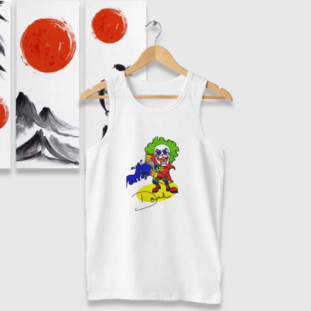 Doink The Clown Drawing Tank Tops