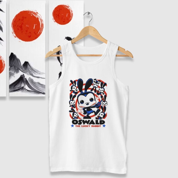 Funny Oswald the Lucky Rabbit Graphic Tank Tops