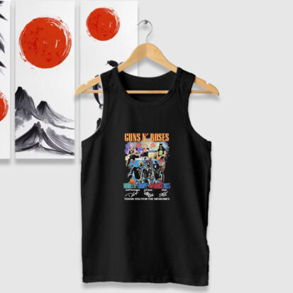 Guns N’ Roses Middle East Europe North America 2023 Thank You Tank Tops