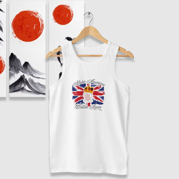 Hamilton King George III Make America British Again Tank Tops