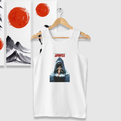 Jaws 2 Retro Movie Poster Tank Tops