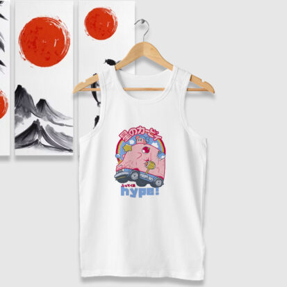 Kirby Pink Hype Game Tank Tops