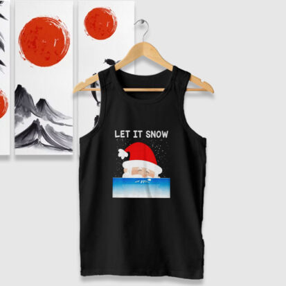 Let It Snow Cocaine Santa Christmas Tank Tops