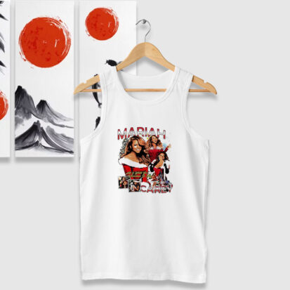 Mariah Carey All I Want For Graphic Christmas Tank Tops