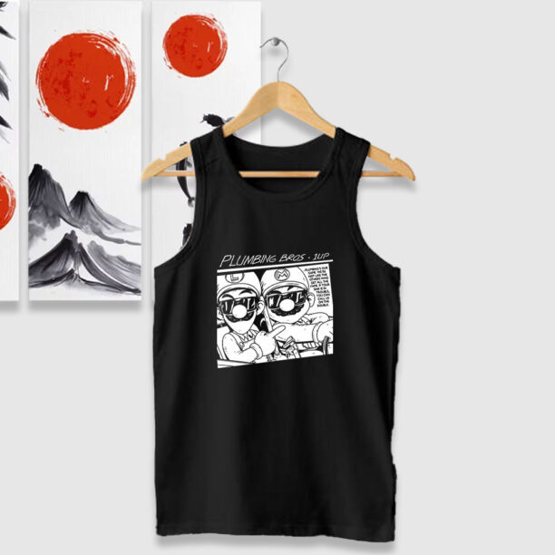 Mario Sonic Youth Funny Tank Tops