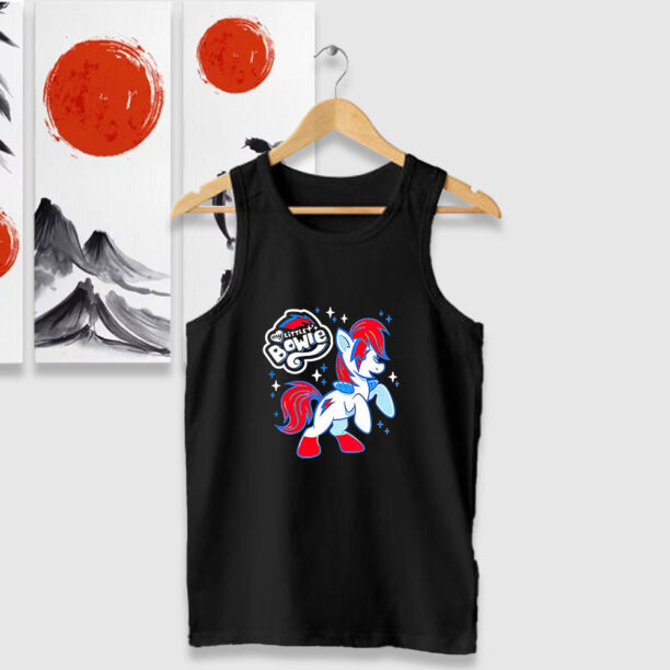 My little Bowie David Bowie And My Little Pony Funny Tank Tops