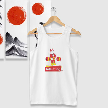 Parody Vintage Jollilifting Jollibee Tank Tops