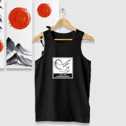 Save The Triceratops Tank Tops