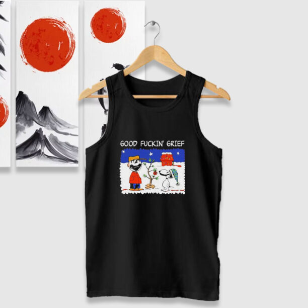 Snoopy And Charlie Brown Insane Clown Tank Tops