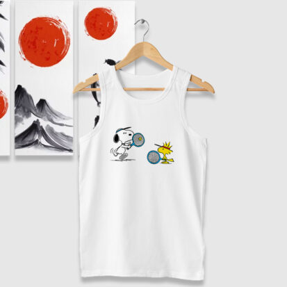 Snoopy and Woodstock Tennis Tank Tops