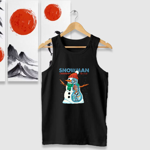 Snowman Anatomy Xmas Tank Tops