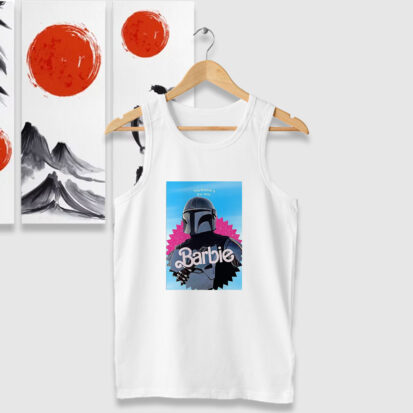 The Mandalorian Funny Barbie Collab With Star Wars Tank Tops