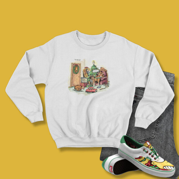 Vintage 90s The Far Side Christmas Dogs Holida Sweatshirt