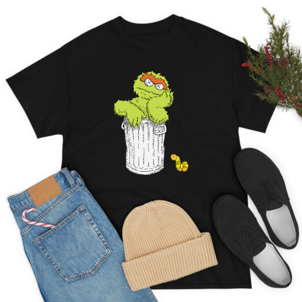 KAWS x Sesame Street Oscar The Grouch T Shirt