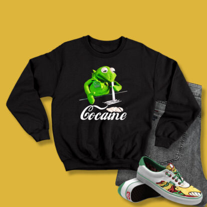 Kermit The Frog Doing Coke Vintage Sweatshirt