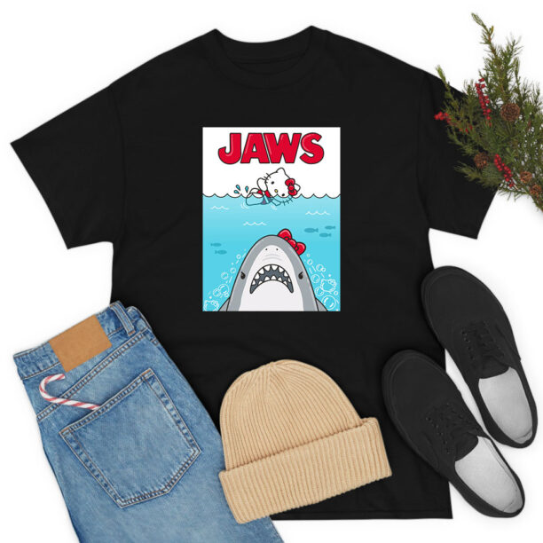 Kitty Jaws Funny T Shirt