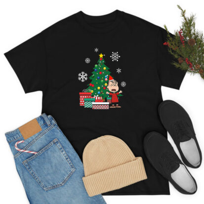 Linus Van Pelt Around The Christmas Tree Peanuts T Shirt