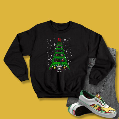 Merry Xmas For All Metallica Christmas Sweatshirt