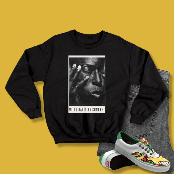 Miles Davis En Concert 90s Retro Sweatshirt