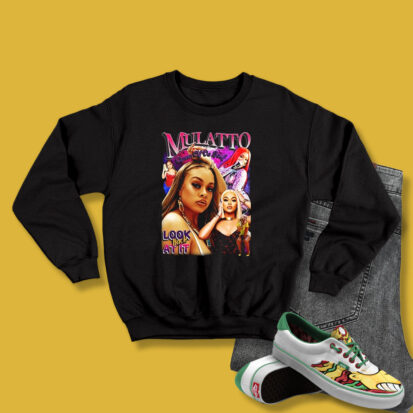 Mulatto Look Back At It Cool 90s Rapper Sweatshirt