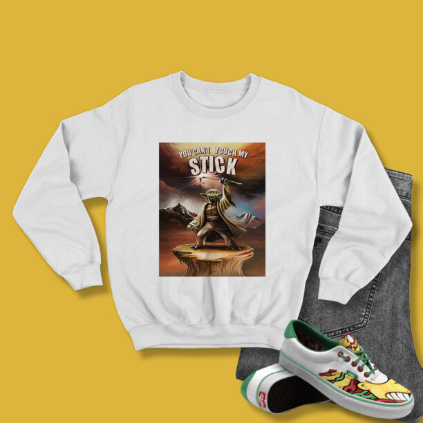 My Stick Is Better Than Bacon Yoda Vintageall Poster Sweatshirt