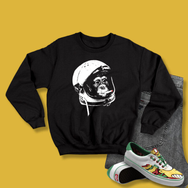 Nasa Monkey Smoking Astronaut Space Sweatshirt