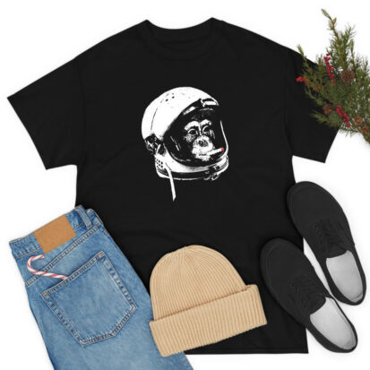 Nasa Monkey Smoking Astronaut Space T Shirt