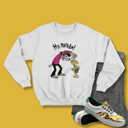 Nu Pogodi Dunny Cartoon Sweatshirt