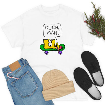 Ouch Man Bart Simpson T Shirt