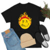 Palm Angels Flame Burning Head T Shirt